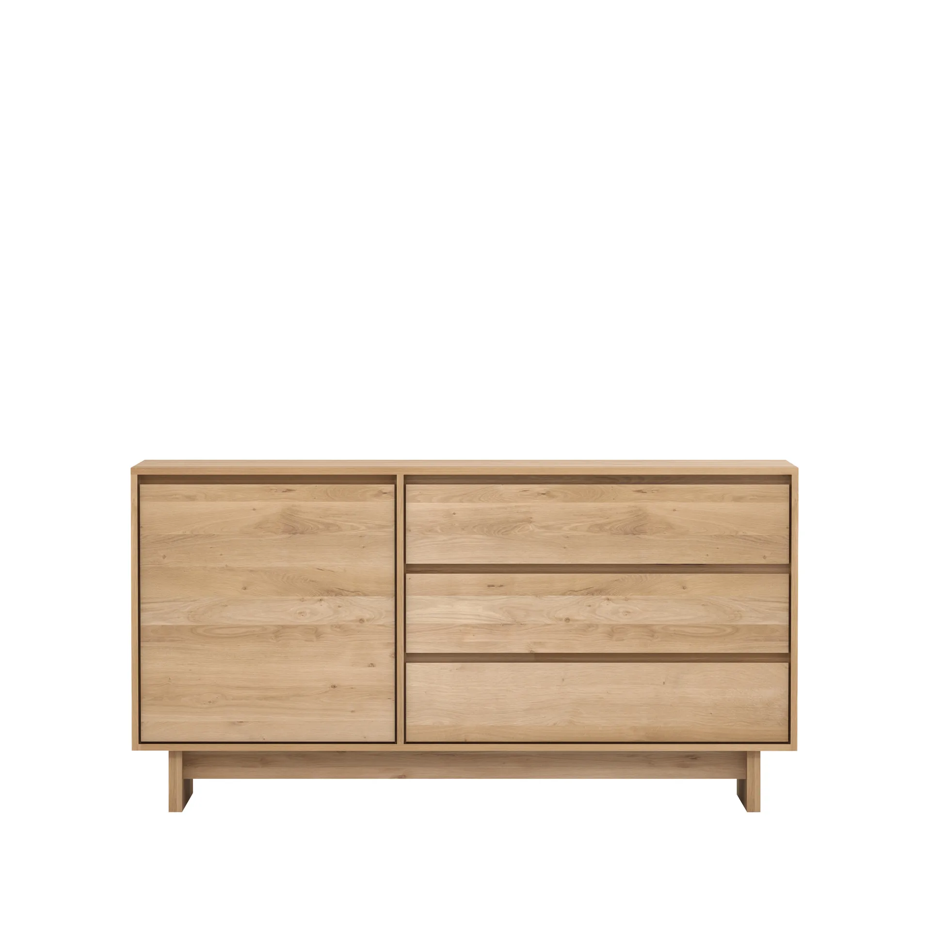 Wave sideboard, Vaxoljad ek 1 dörr 3 lådor Ethnicraft