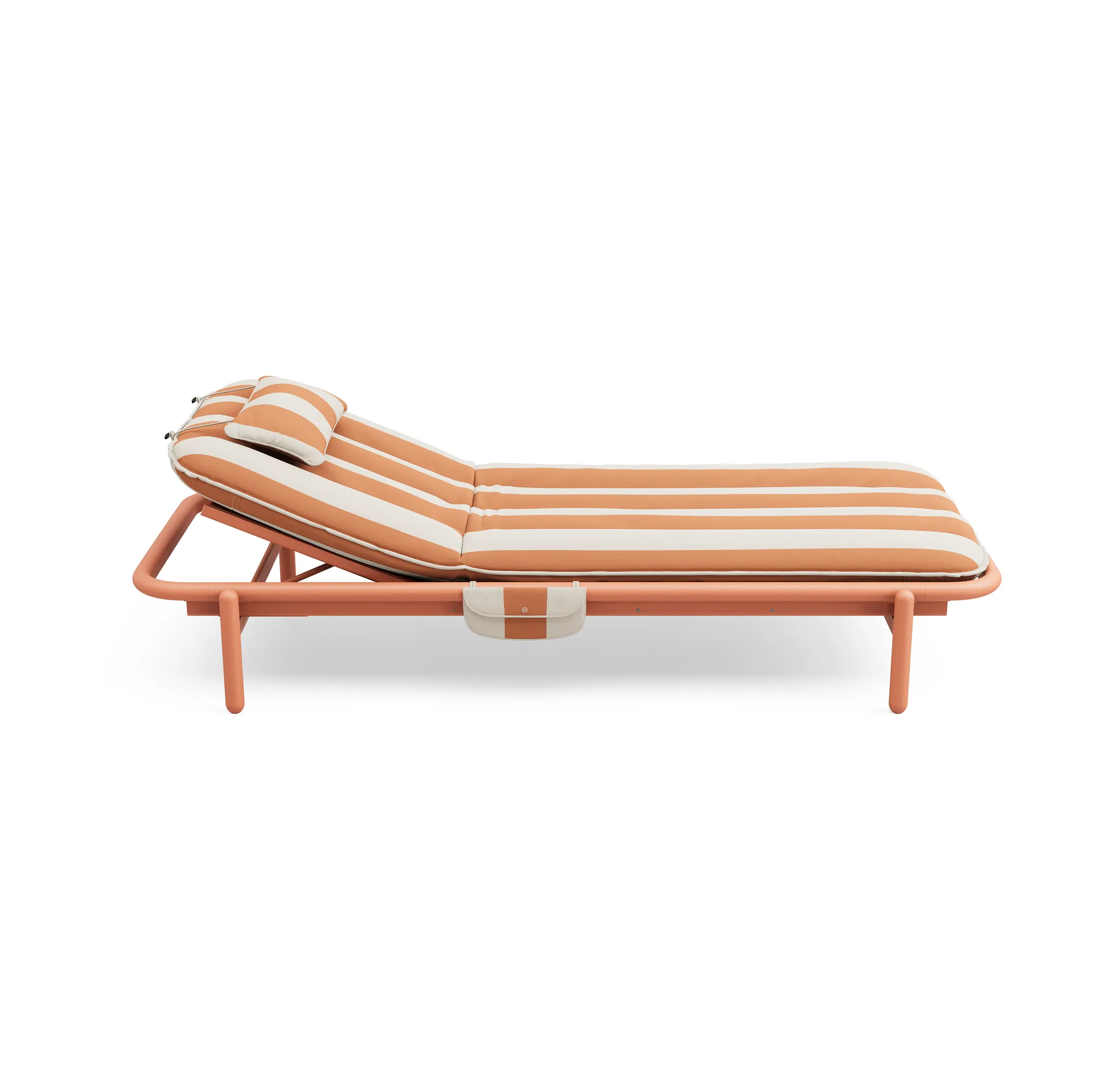 Sunbun dagbädd, Terracotta-stripe orange, 212x97x39 cm Fatboy