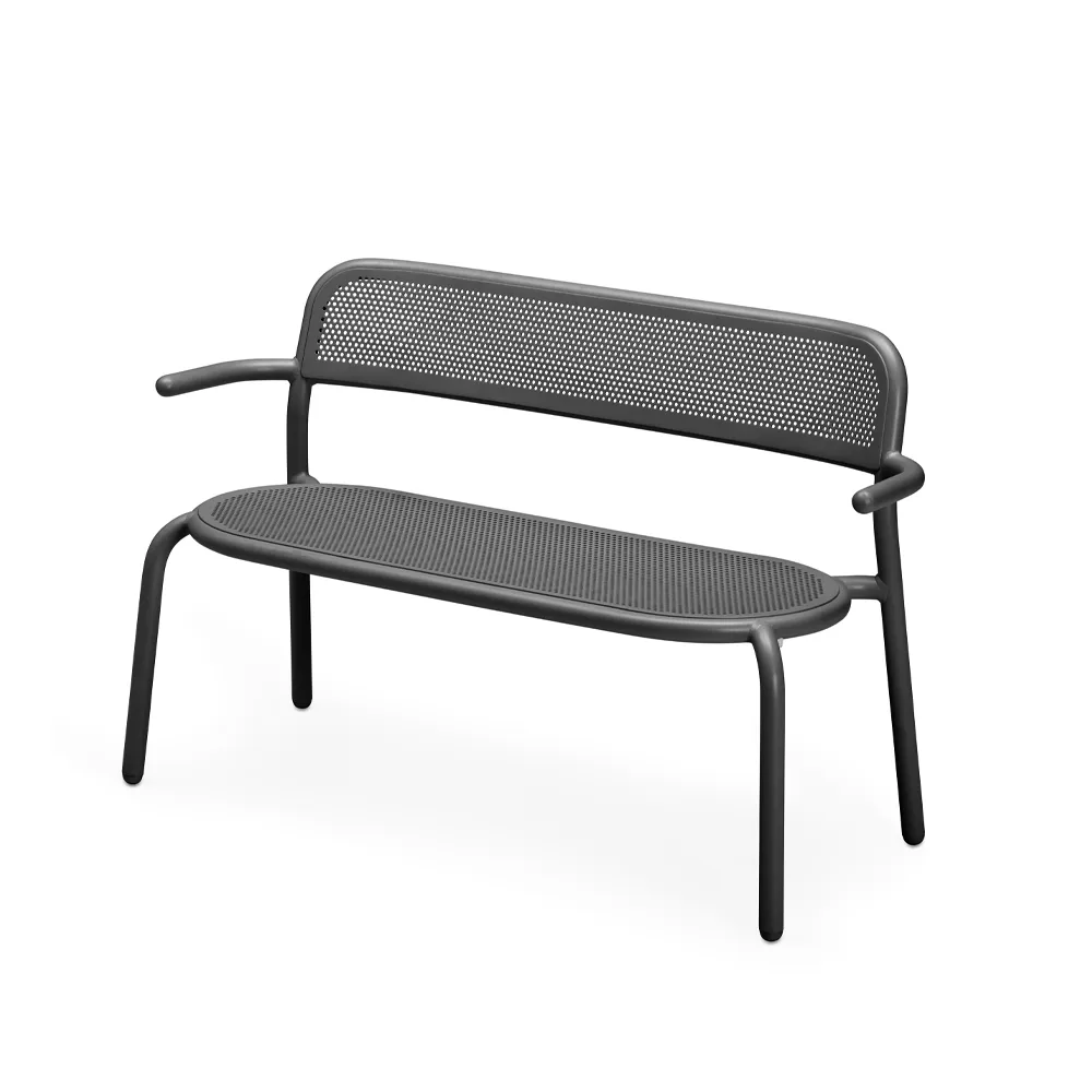 Toni Bankski soffa 124x54x77,5 cm, Anthracite Fatboy