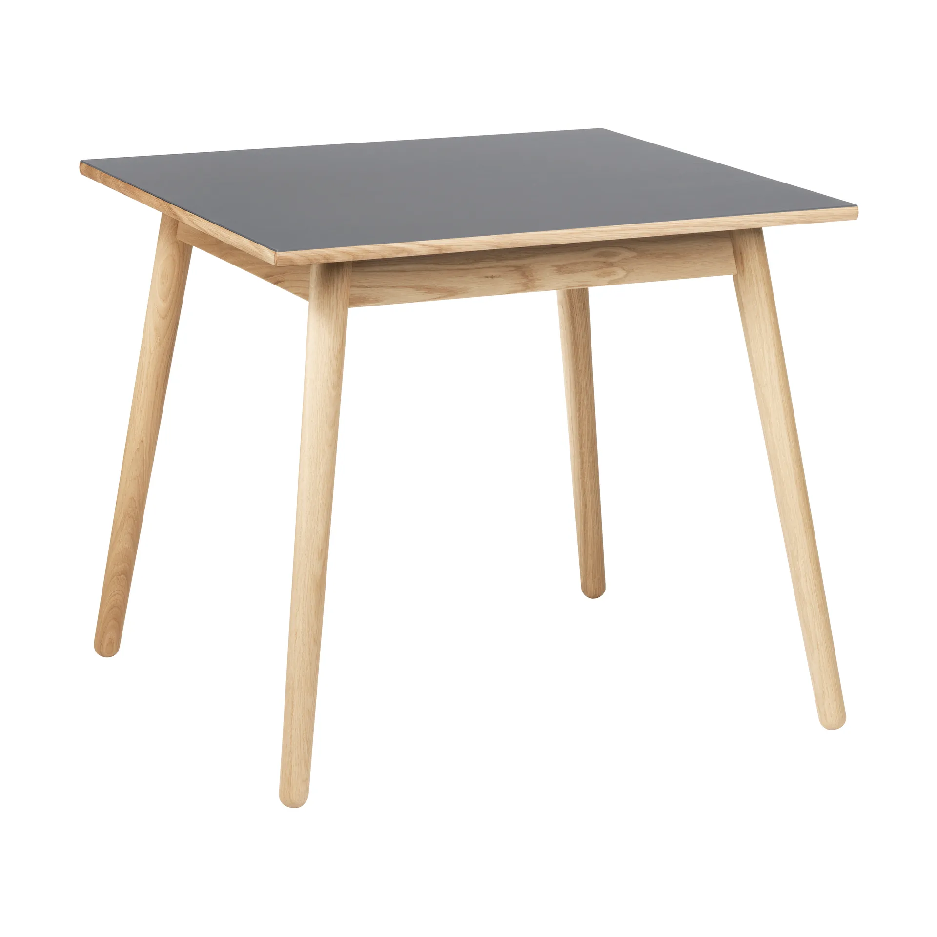 C35A matbord 82x82 cm, Light grey linoleum-oak nature waterbased laquer FDB Møbler