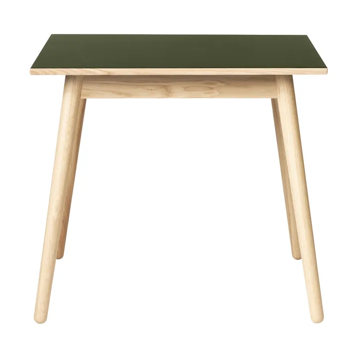 C35A matbord 82x82 cm - Olive linoleum-oak nature waterbased laquer - FDB Møbler