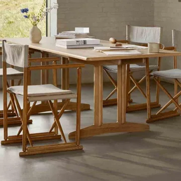 C64 Shaker matbord 90x180 cm - Oak nature oiled - FDB Møbler
