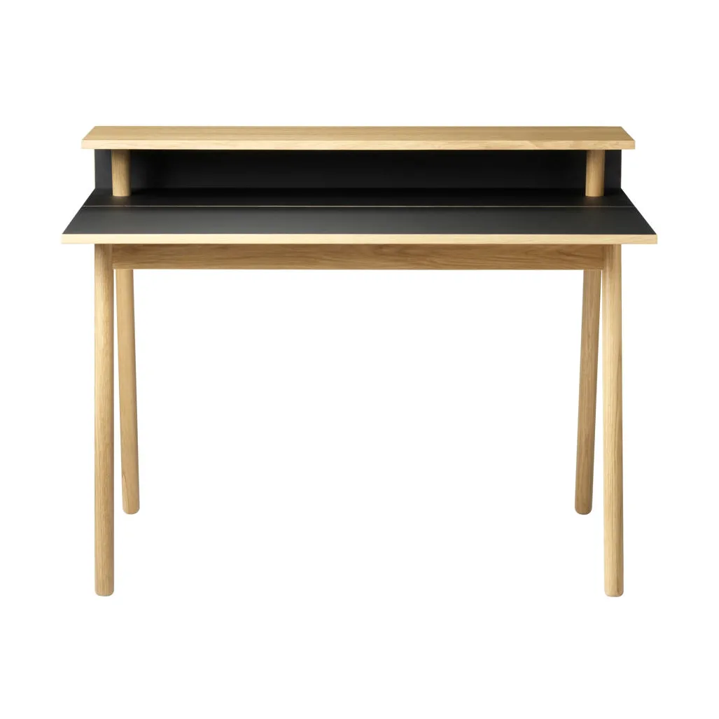 C68 Nørrebro skrivbord, Nero-oak nature lacquered FDB Møbler