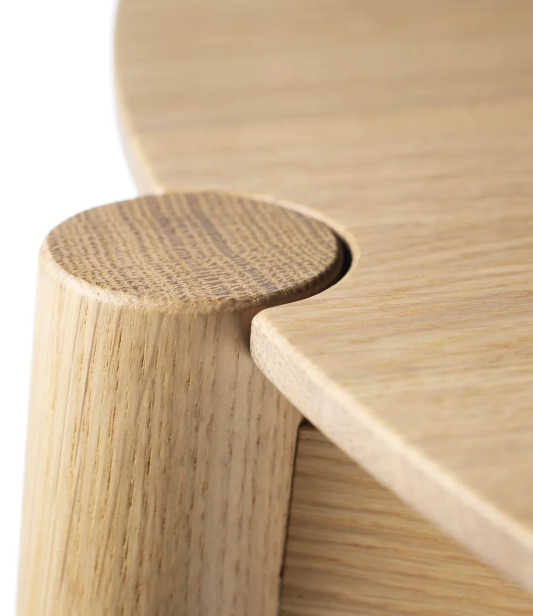 D102 Søs soffbord Ø55 cm, Oak nature lacquered FDB Møbler