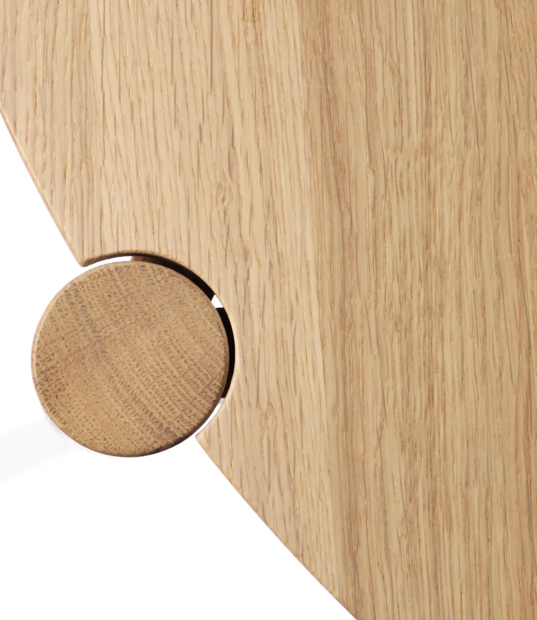D102 Søs soffbord Ø70 cm, Oak nature lacquered FDB Møbler