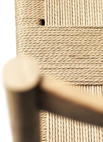 J178 Lønstrup stol v2 - Oak nature lacquered-papercord - FDB Møbler