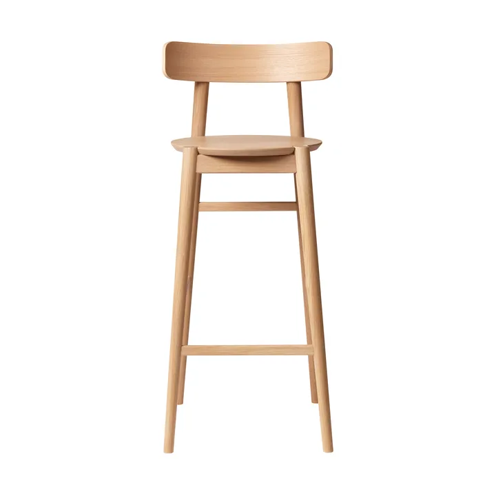 J184 Øst barstol 75 cm - Oak nature lacquered - FDB Møbler