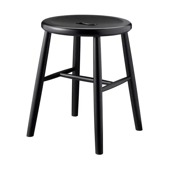 J27 pall, Beech black painted FDB Møbler