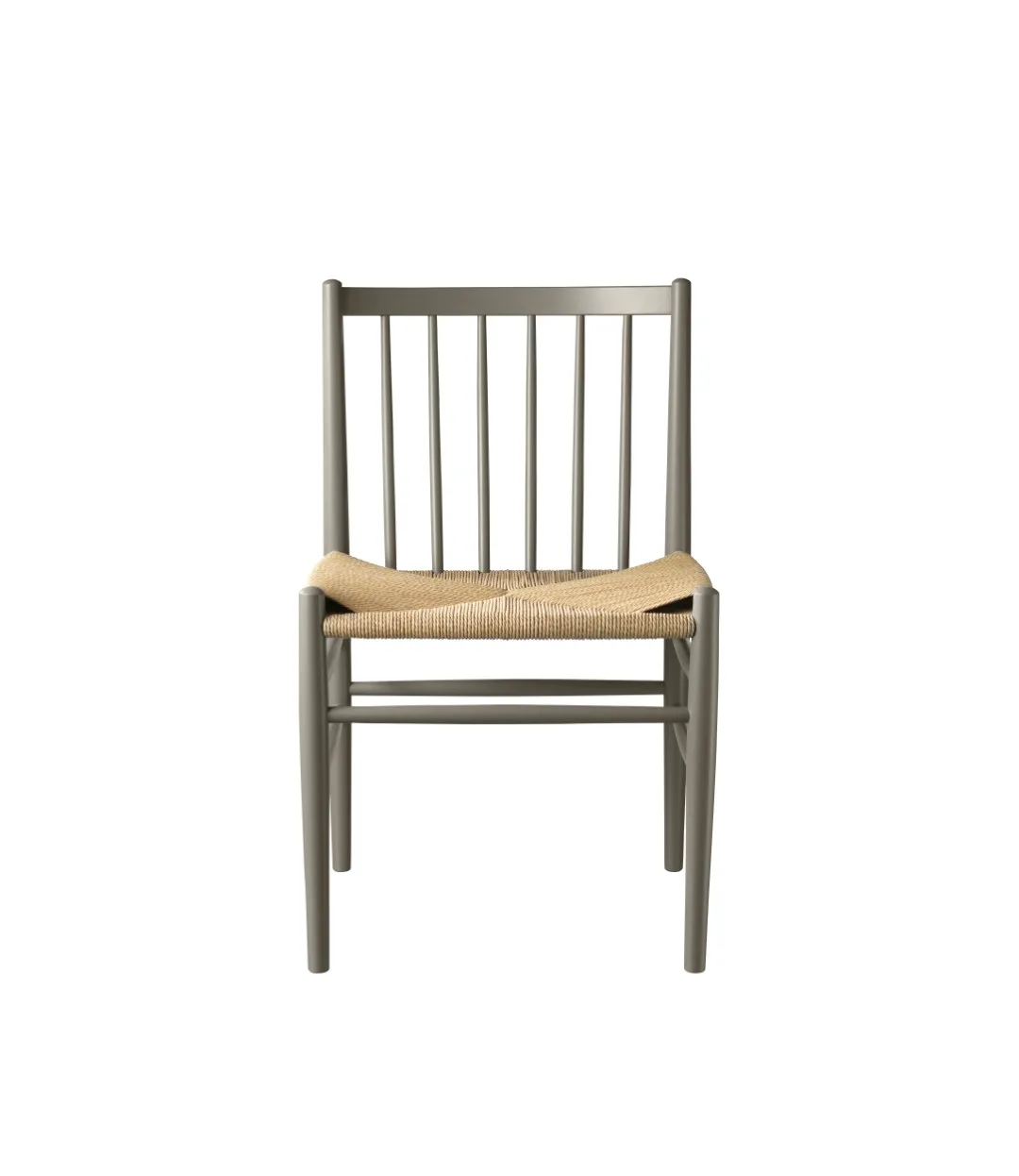 J80 stol, Beech moss grey painted-nature FDB Møbler