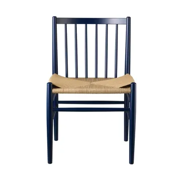 J80 stol - Steel blue beech-paper cord - FDB Møbler