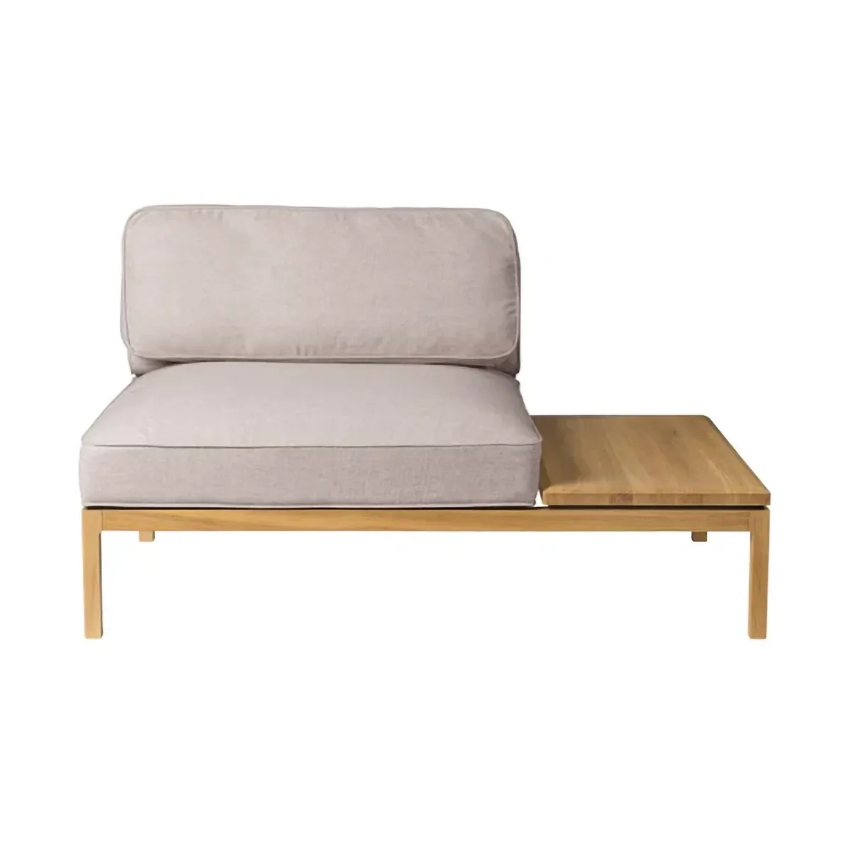 L37 7-9-13 soffmodul bord höger 130 cm, Stone-lacquered oak FDB Møbler