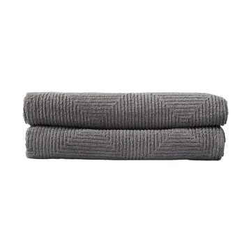 R33 Kirkeby badhandduk 2-pack - Granite gray - FDB Møbler