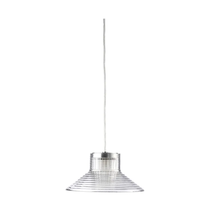U11 Sletterhage pendel, Fluted glass-aluminium FDB Møbler