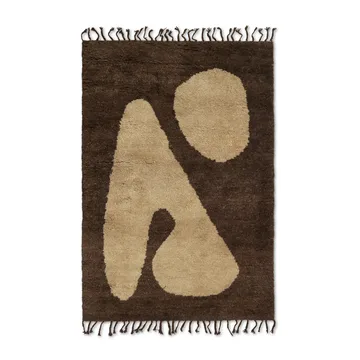 Abstract matta brown-off-white - 120x180 cm - Ferm Living