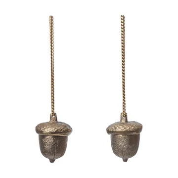 Acorn dekorationshänge 2-pack - Mässing - Ferm Living