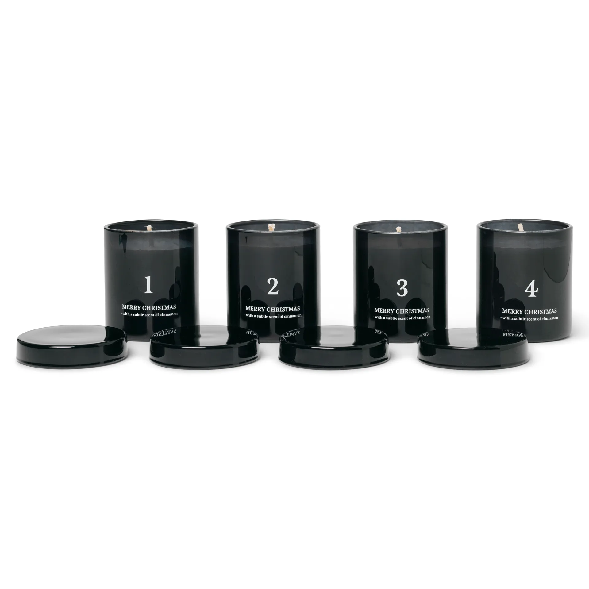 Adventsljus med doft 4-pack, Svart Ferm Living