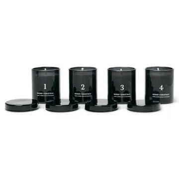 Adventsljus med doft 4-pack - Svart - Ferm Living