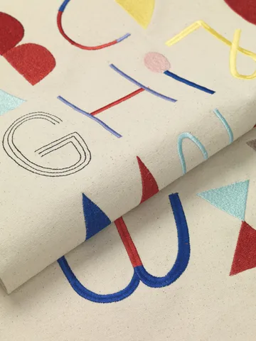 Alphabet tygposter - Offwhite - Ferm Living
