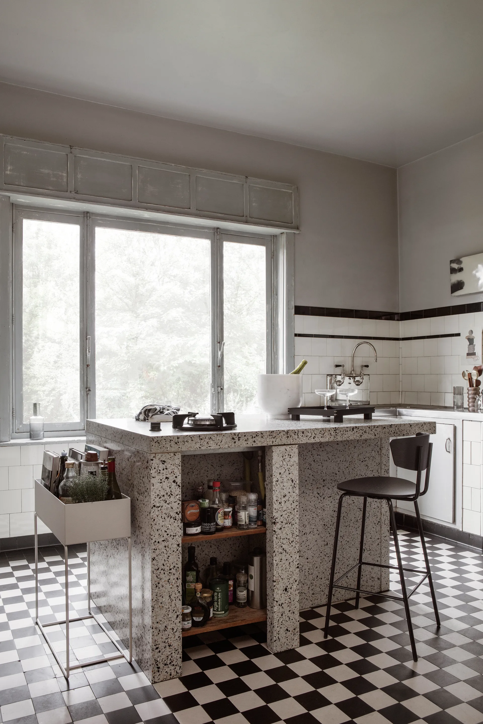 Alza champagnekylare, White Marble Ferm Living