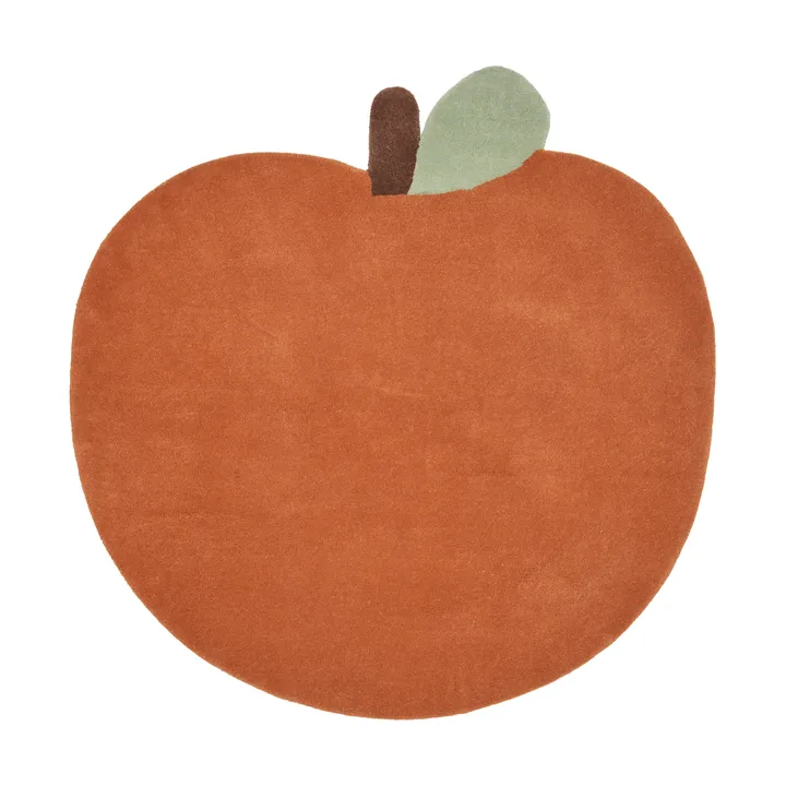 Apple tuftad matta - Brown Clay, 110x110 cm - Ferm Living