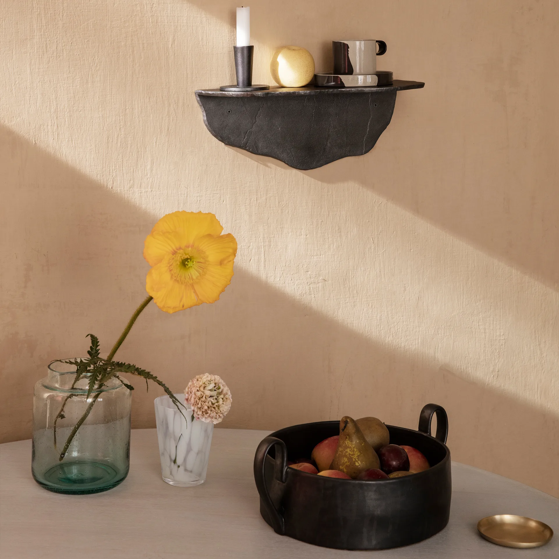 Basho bricka Ø9,5 cm, Mässing Ferm Living