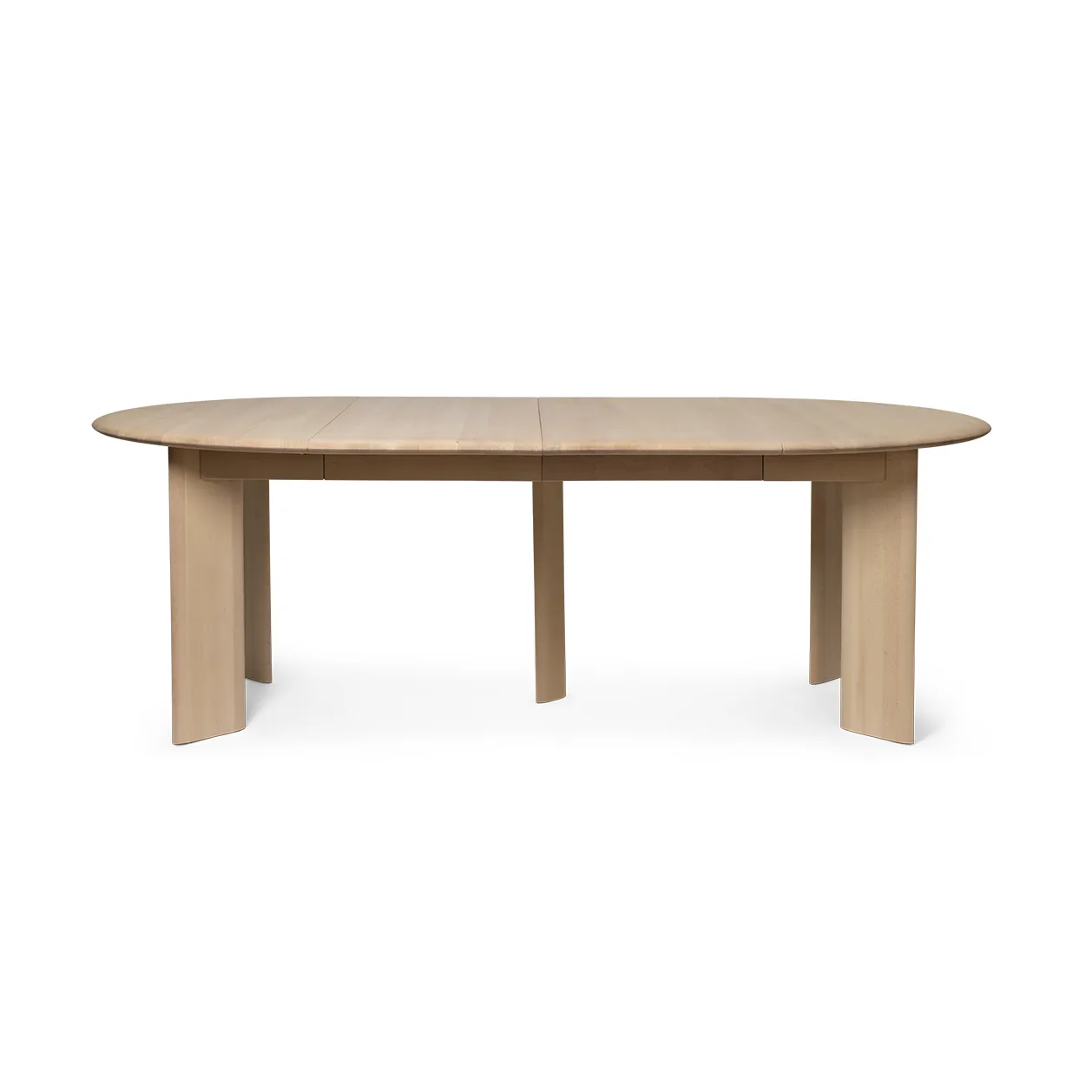 Bevel Extendable matbord, Vitoljad bok, incl. 2 st iläggsskivor Ferm Living