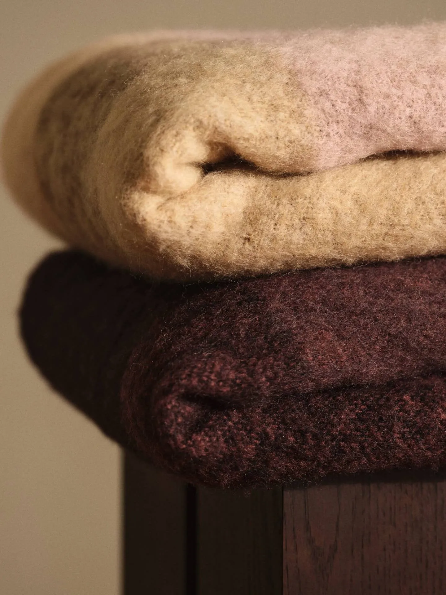 Blur mohair pläd, Butter-pale rose, 130x170 cm Ferm Living