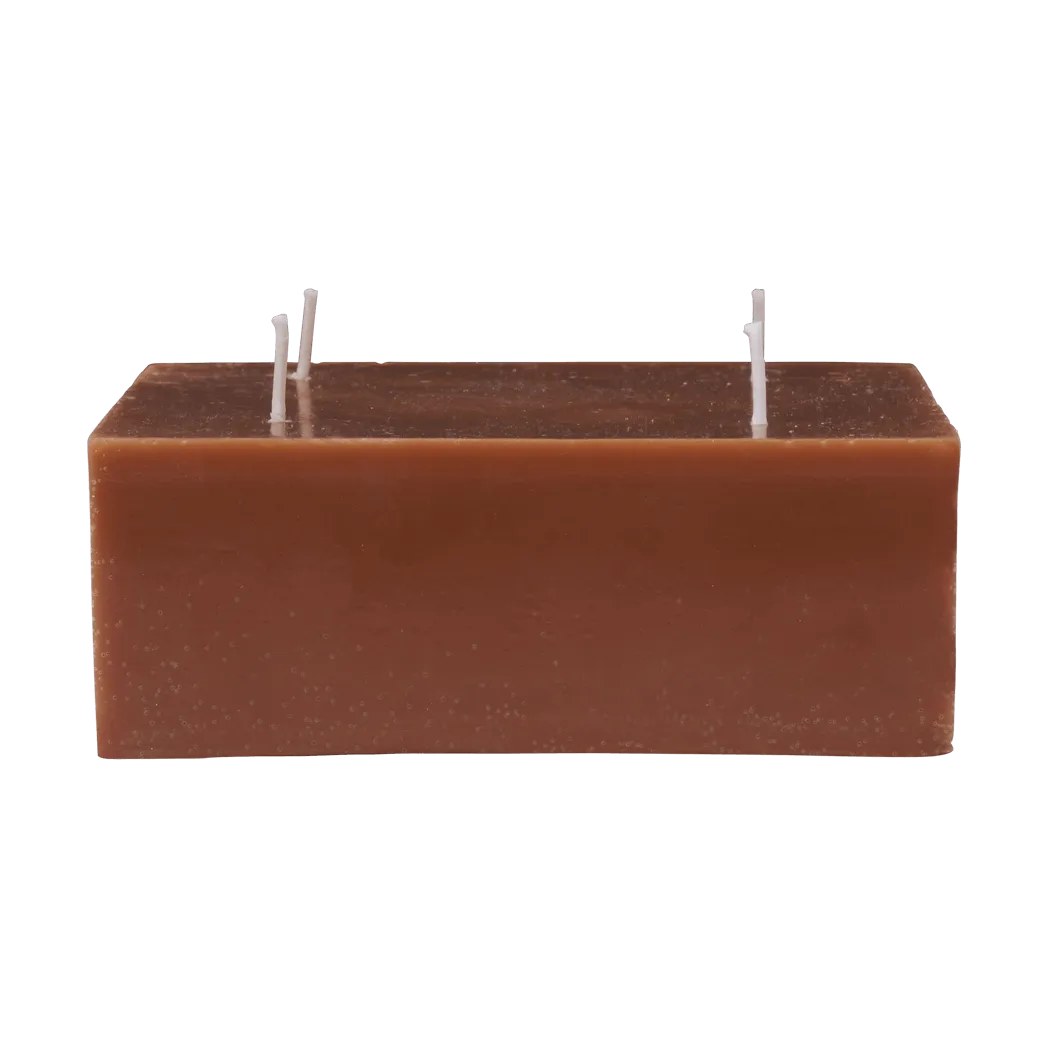Burren blockljus large, Bronze Ferm Living
