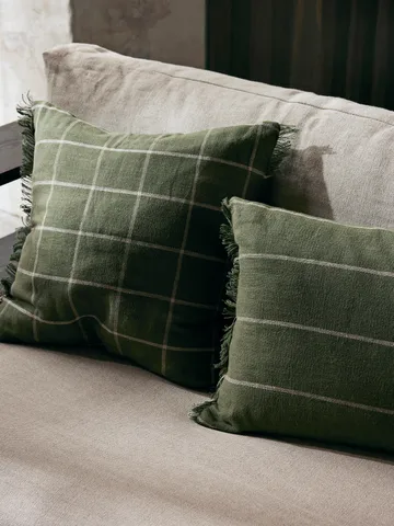 Calm kuddfodral 50x50 cm - Olive-Off-white - Ferm Living