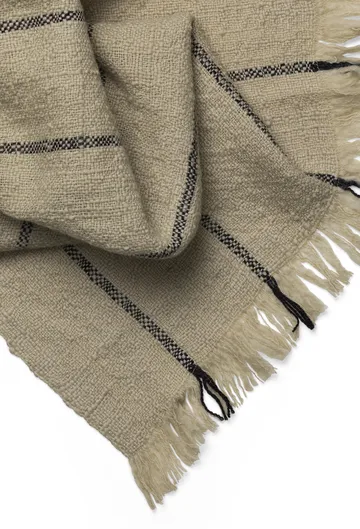 Calm ullfilt 120x180 cm - Camel/Black - Ferm Living