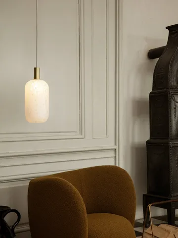 Casca Shade glaskupa tall Ø18,6 cm - Milk - Ferm Living