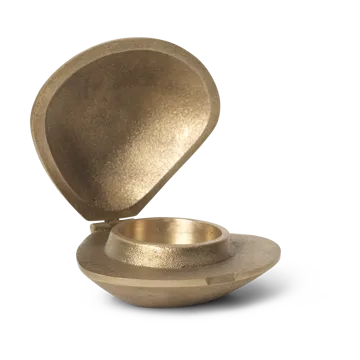 Clam ljuslykta - Brass - Ferm Living