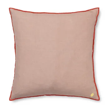 Contrast linen kudde 40x40 cm - Dusty Rose - Ferm Living
