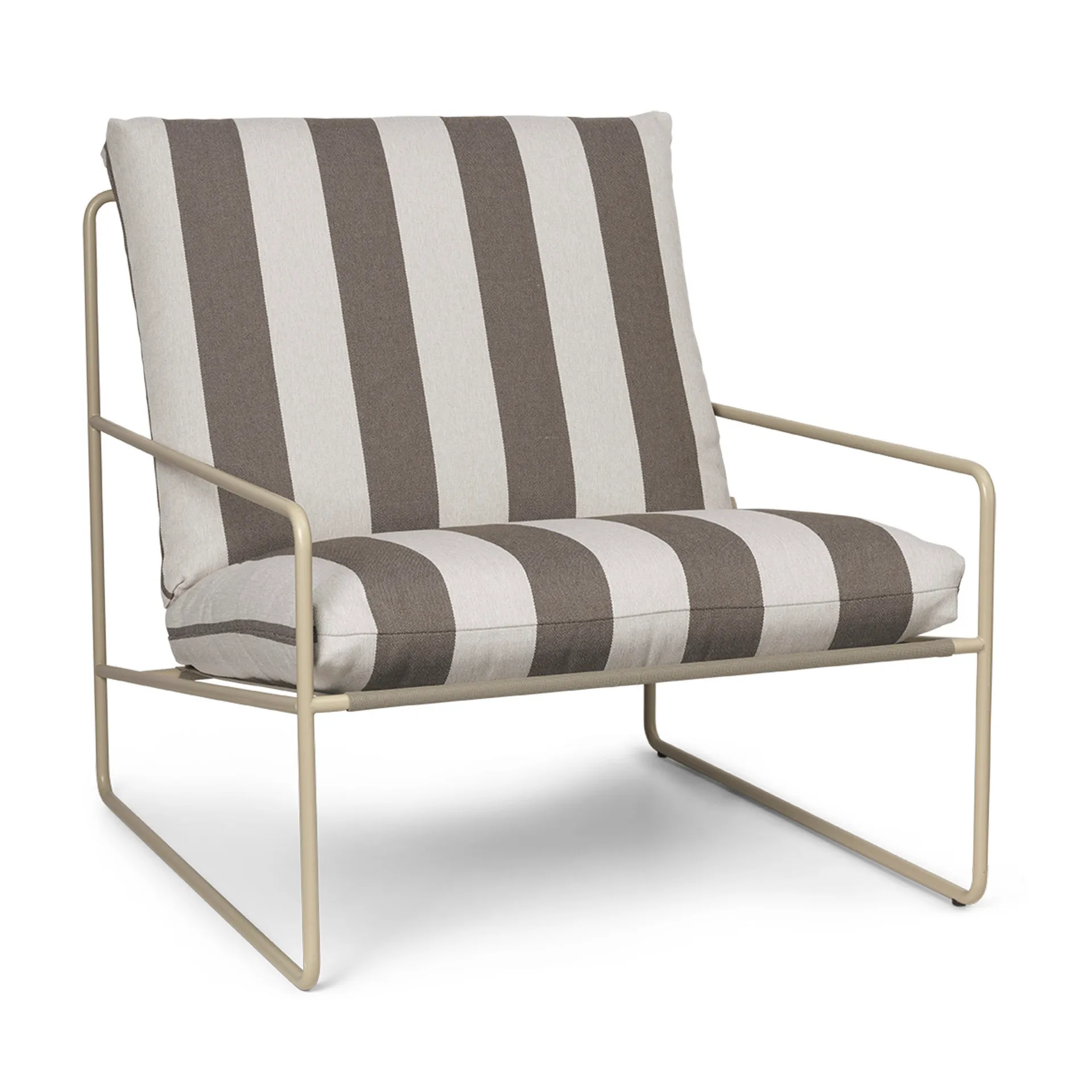 Desert fåtölj, Cash stripe-chocolate Ferm Living