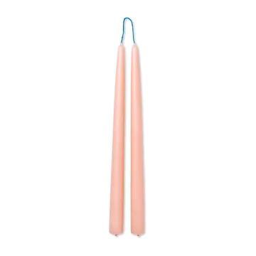 Dipped candles handgjorda ljus 30 cm 2-pack - Blush - Ferm Living