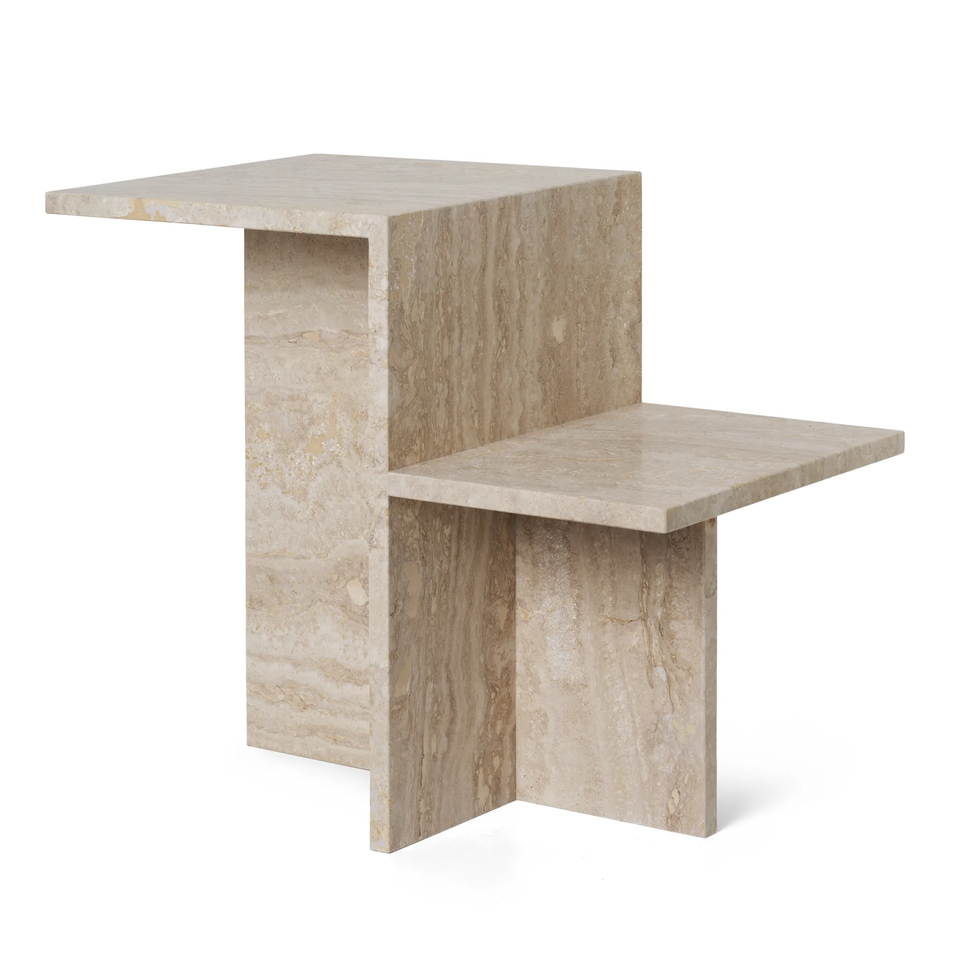 Distinct sidobord 59,5x35x50 cm, Travertine Ferm Living