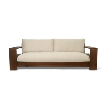 Edre soffa classic linen - Dark Stained-Natural - Ferm Living