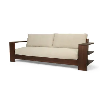 Edre soffa classic linen - Dark Stained-Natural - Ferm Living