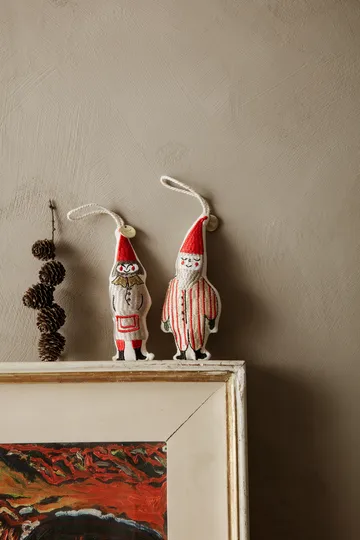 Elf pair julhänge 13,5 cm 2-pack - Striped - Ferm Living