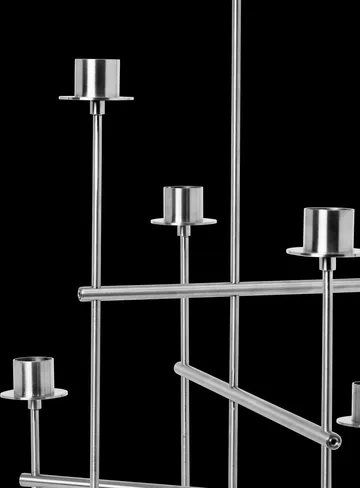 Elysia ljusstake - Brushed stainless steel - Ferm Living