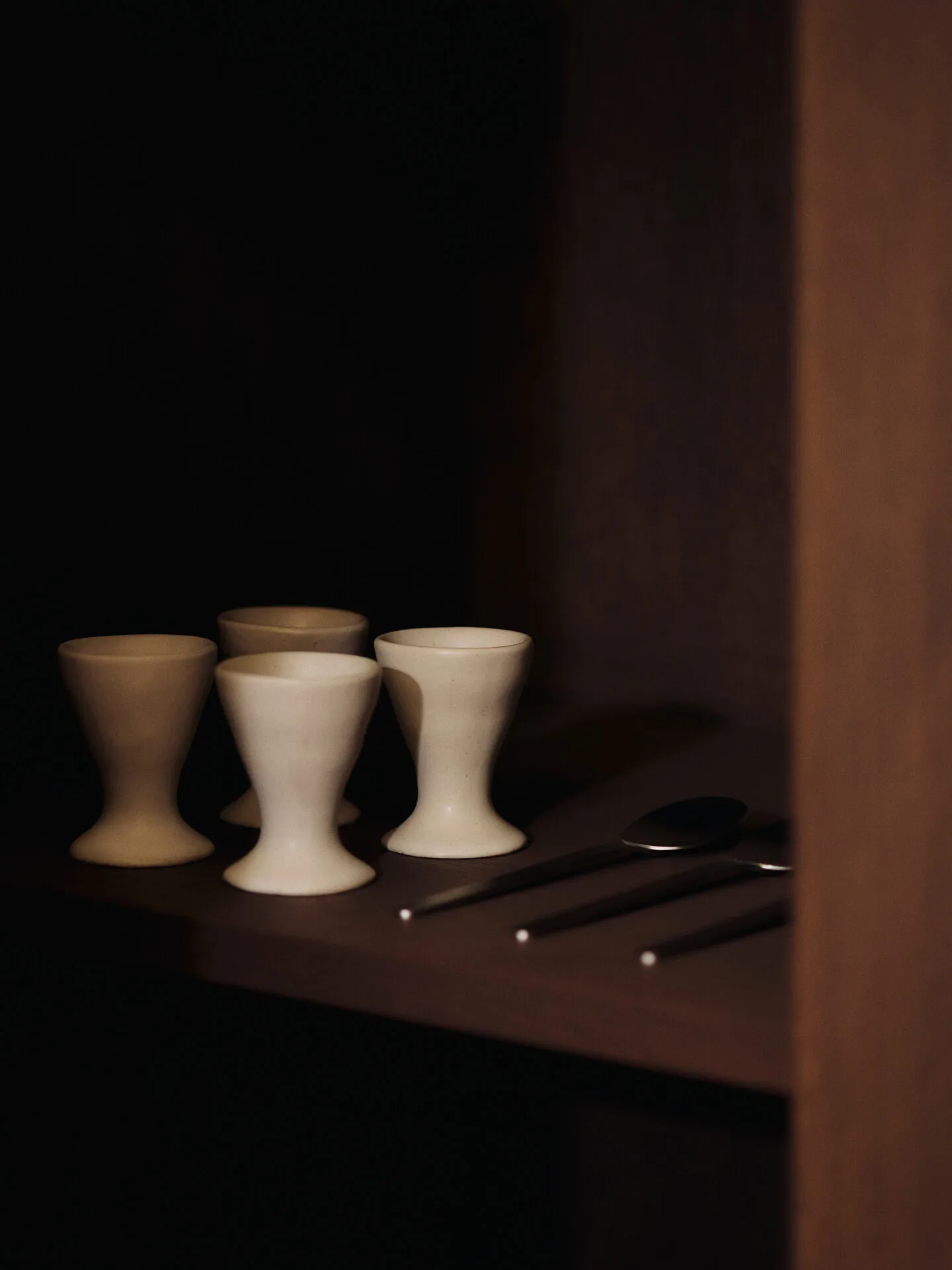 Flow äggkoppar 2-pack, Off-white speckle Ferm Living