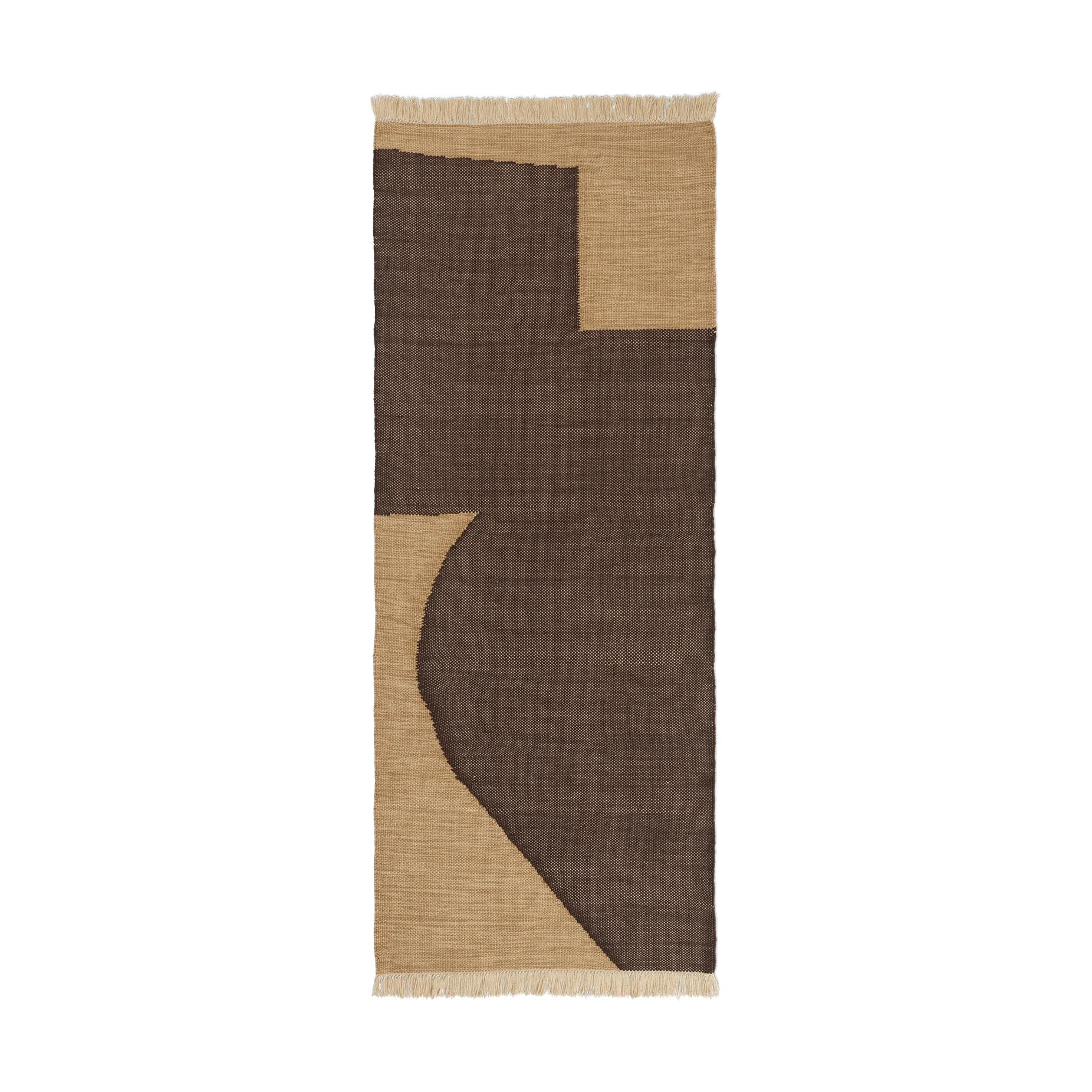 Forene gångmatta, Tan-Chocolate, 80x200 cm Ferm Living