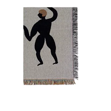 Free tapestry pläd 120x170 cm - Grey - Ferm Living