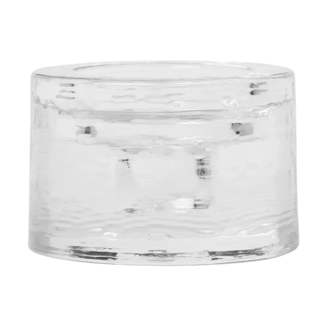 Gradia ljusstake round Ø8 cm - Clear - Ferm Living