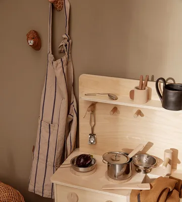 Hale barnförkläde - Rosa-ljusblå - Ferm Living