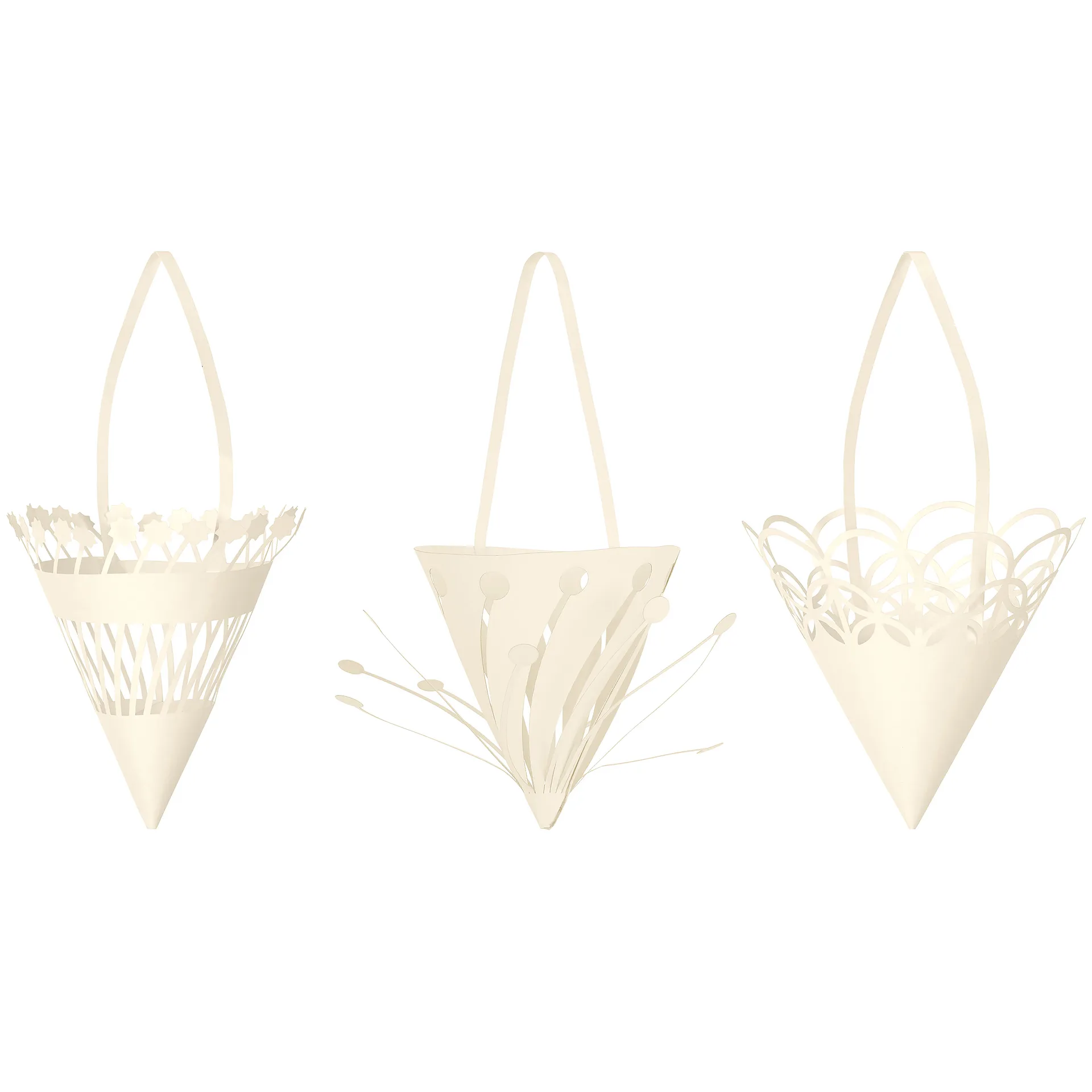 Julhänge pappersstrut vit 3-pack, Off-white Ferm Living