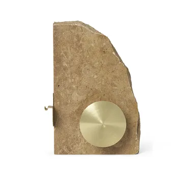 Klint tejphållare 11,6x17 cm - Beige travertin - Ferm Living