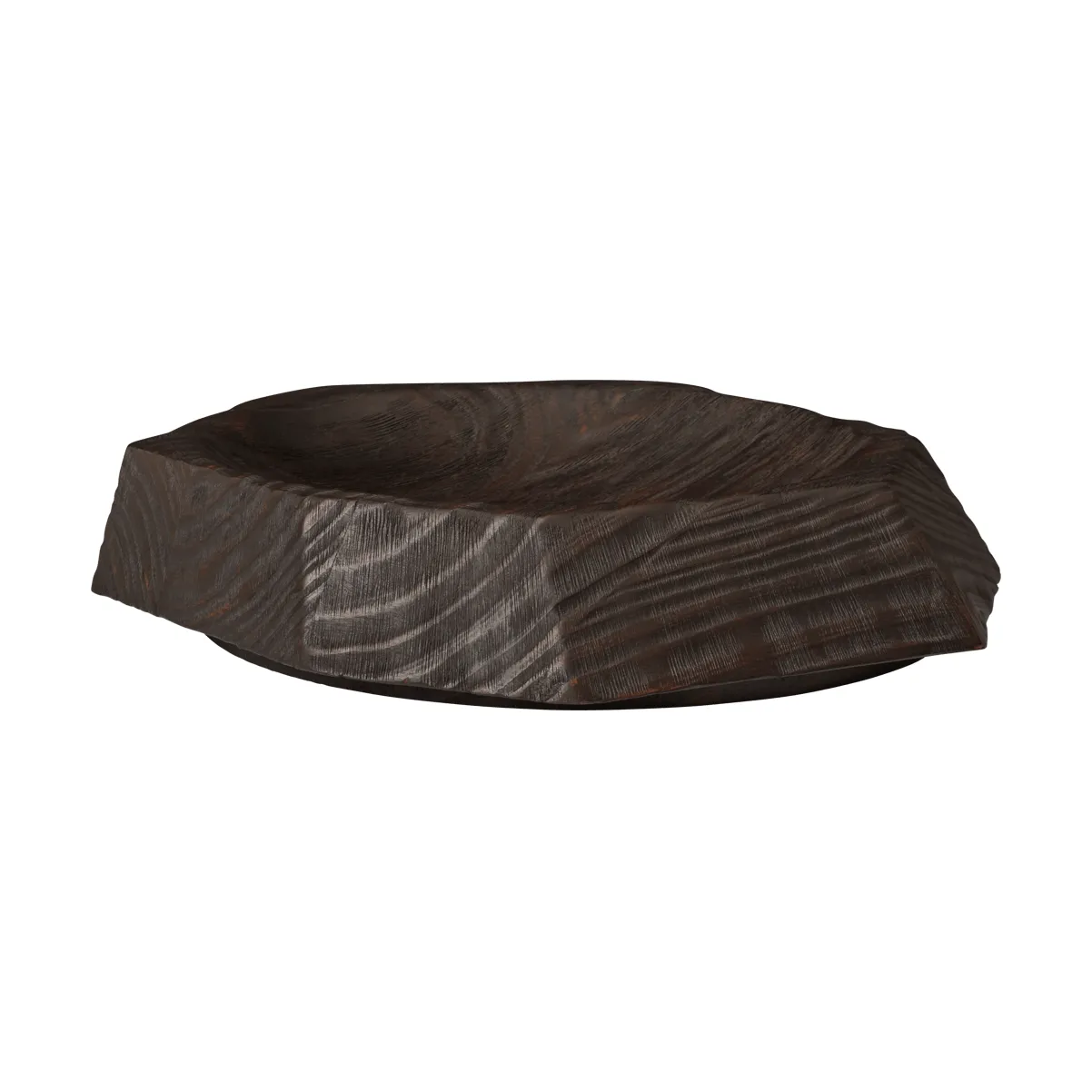 Koh centrepiece dekorationsfat, Dark brown, 35 cm Ferm Living