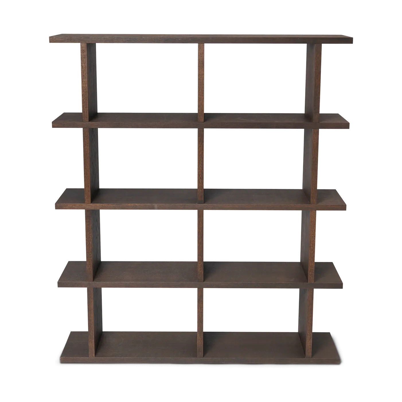Kona bokhylla 2x4, Dark stained Ferm Living
