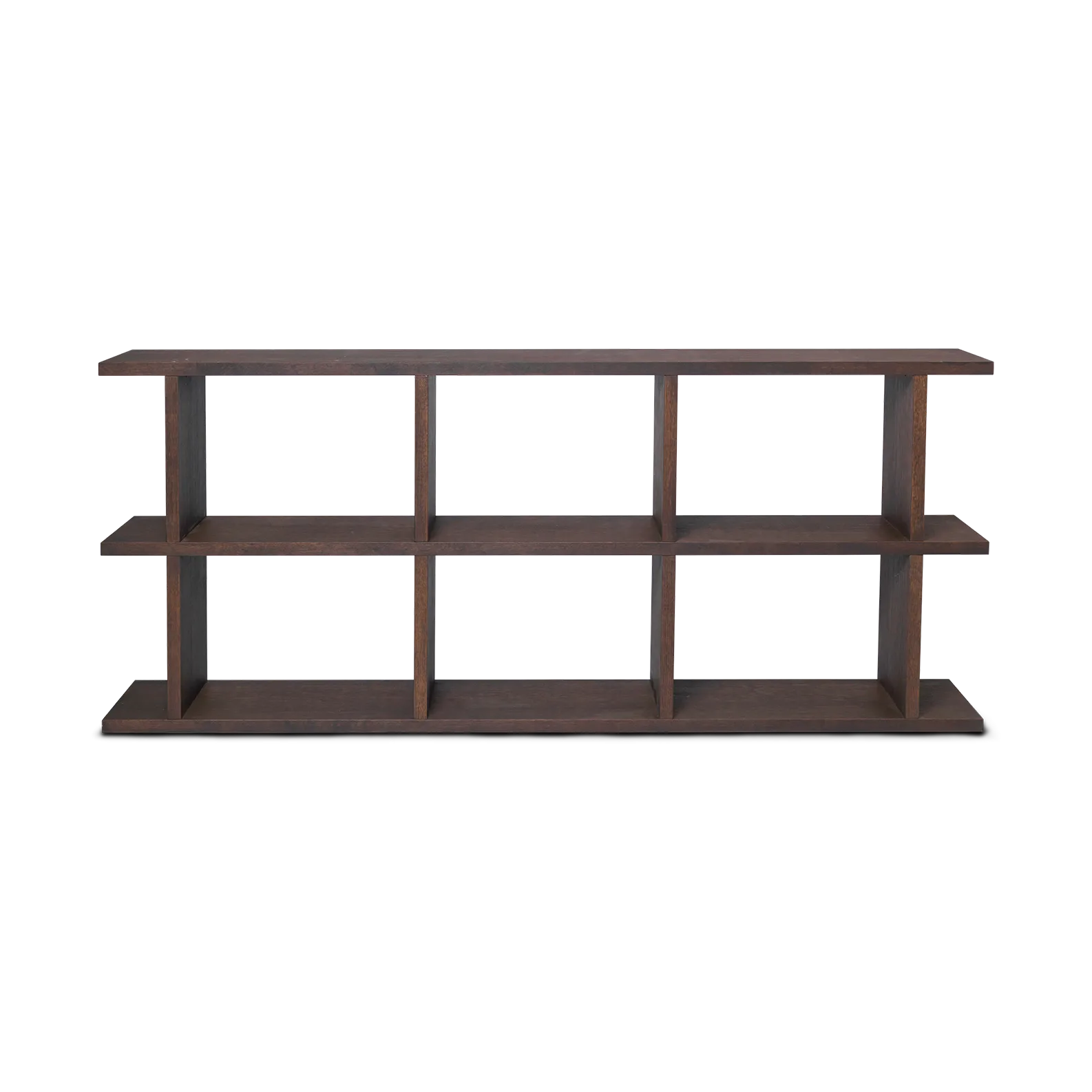 Kona bokhylla 3x2, Dark stained Ferm Living